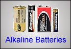 All types of alkaline (disposable) batteries from Watch Battery (UK) Ltd