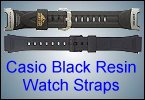 Casio Black Resin Watch Straps