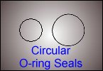 Circular Casio watch o-ring seals
