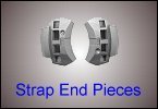 Strap end pices for connecting Casio watch straps.