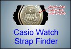 Identify your Casio watch strap by watch model.