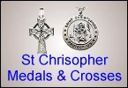 Silver Crosses and St Christopher Medals from WatchBattery (UK) Ltd