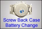 how to change a watch battery screw back
