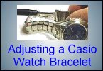 Help on adjusting a Casio metal bracelet from Watch Battery (UK) Ltd