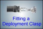 How to fit a deployment clasp.