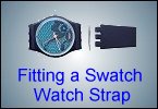 How to fit a Swatch type watch strap or bracelet.