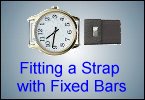 How to fit an open-ended watch strap or bracelet.