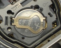 Watch battery in a Casio WVA-430 watch