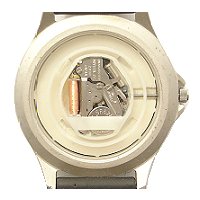 Plastic watch battery retainer