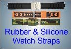 Rubber and Silicone Replacement Watch Straps (Watch bands) from Watch Battery UK