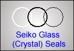 Genuine Seiko glass (crystal) seals
