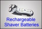 Replacement shaver batteries from Watch Battery (UK) Ltd