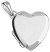 Sterling Silver Medium Sized Heart Shaped Locket