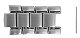 Casio EFR-557D Bracelet Shoulder End Links (Longer End)