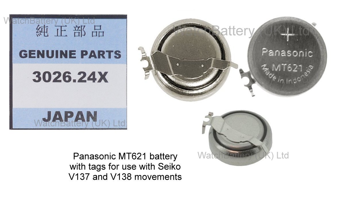 MT621 Seiko capacitor 3026. 24X Fit  Caliber  V137 V138 