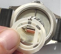 Snap back watch case