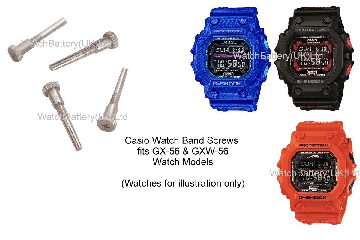 Screw Set for GX-56 GXW-56 Watch (Set of 4)