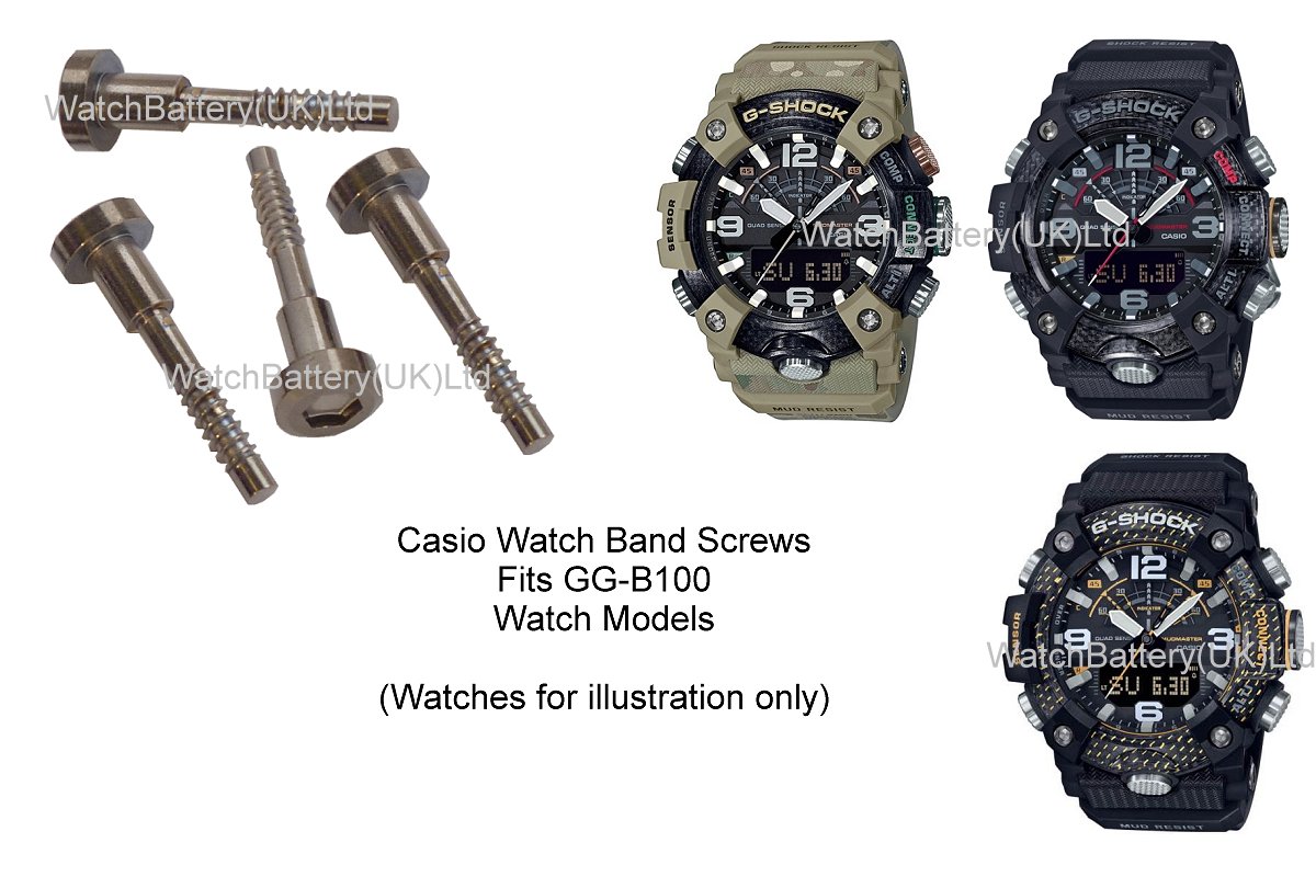 Shock Mudmaster Gg B100 G Shock Watch Band Parts Screw Set For GG