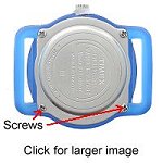 Screw held back watch case