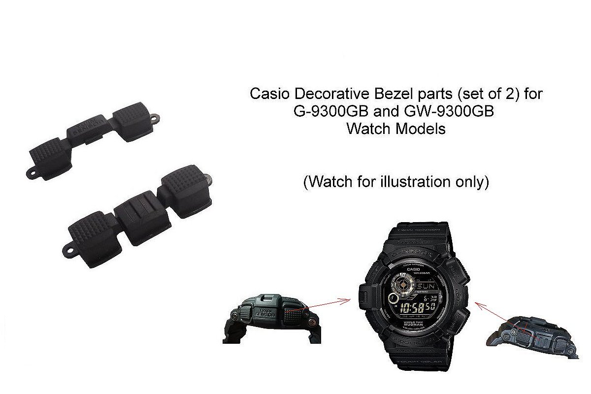 Replacement Decorative Bezel Parts for Casio G-9300GB and GW-9300GB Watch.