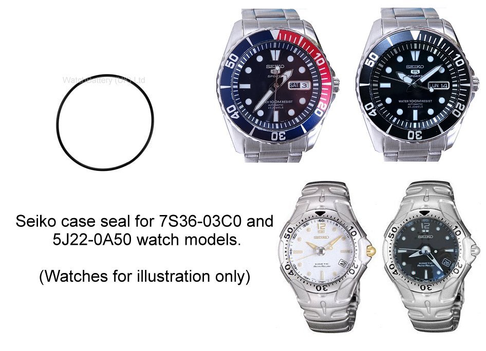 Seiko Case Seal for Seiko 5J22-0A50, 7S36-03C0 & more