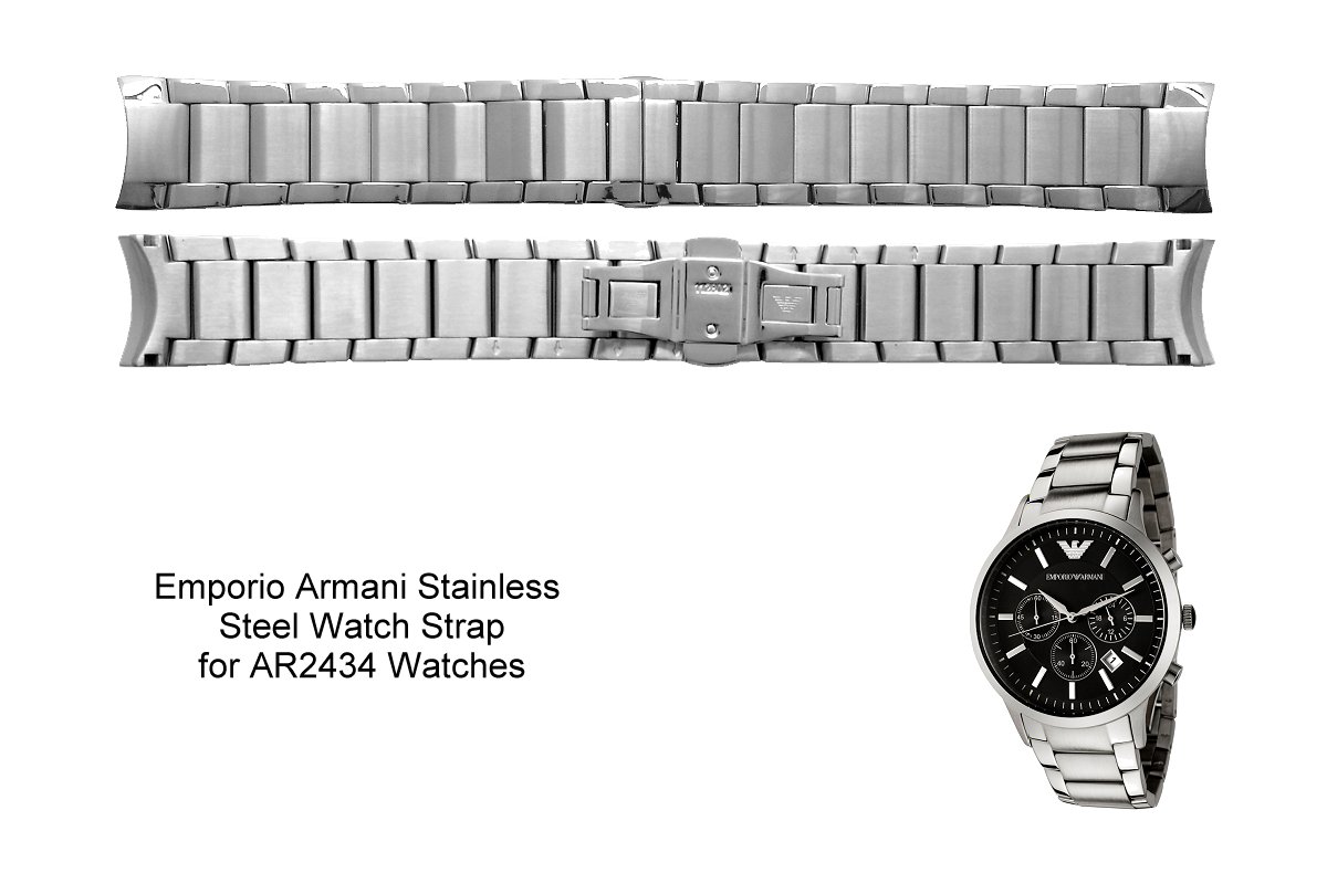 Emporio Armani Watch Bracelet for AR2434 and AR2448 Watches