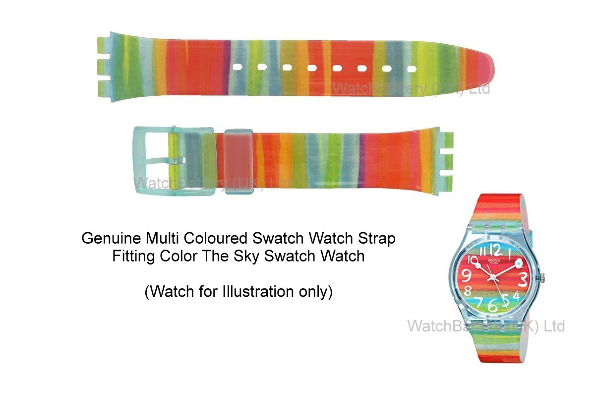 Plastic - Swatch Color the Sky (GS124) Watch Strap (17 mm notch